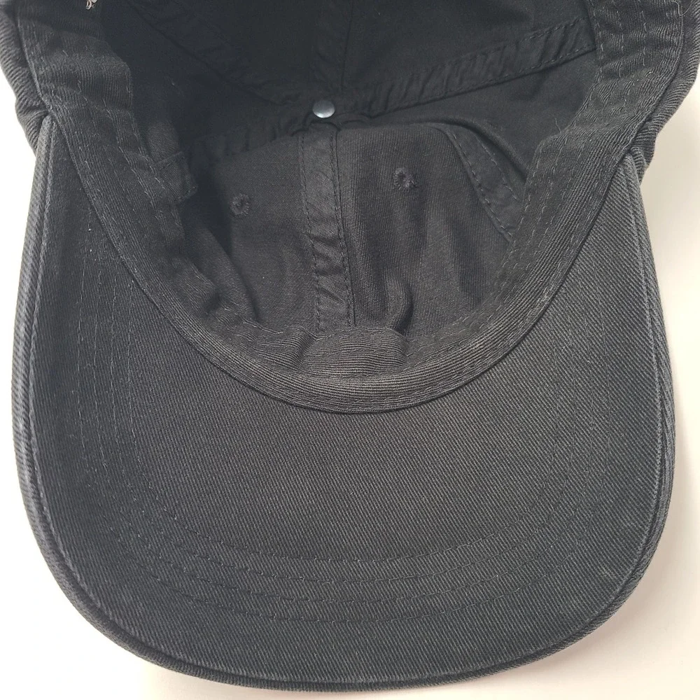 Southern Tide Hat Strapback (Fits Small) Black Blue Skipjack Tuna Logo Fish Men